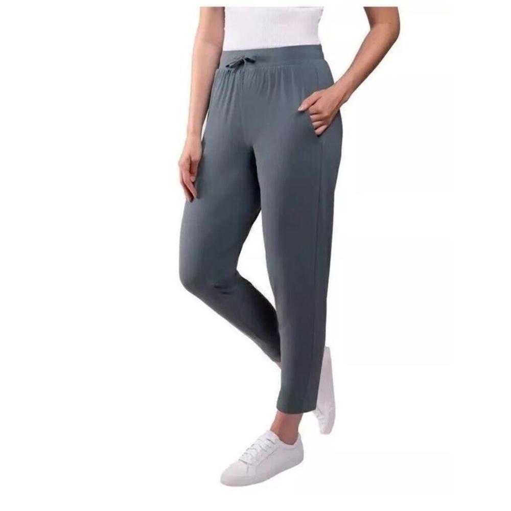 KIRKLAND Signature Women's Quick-Dry High Rise Active Pants, Blue, Large AI3